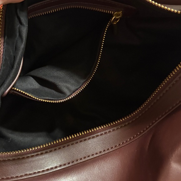 ZARA OVAL BAG BURGUNDY - Picture 11 of 17